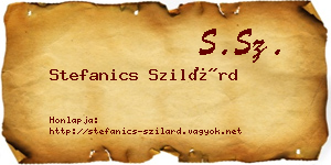 Stefanics Szilárd névjegykártya